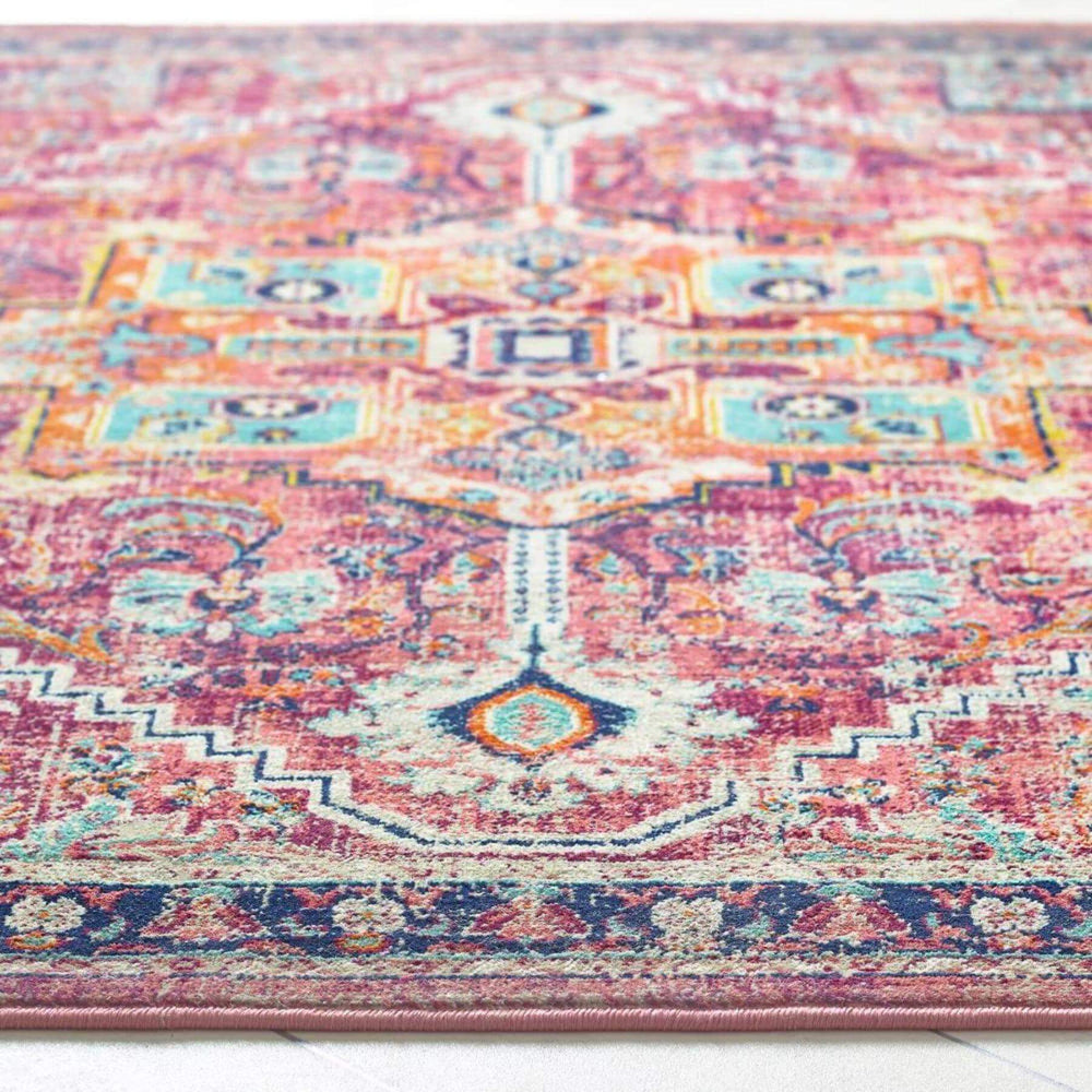 Granada Vintage Rug | Ruby Multicolour Carpet | The Rugs