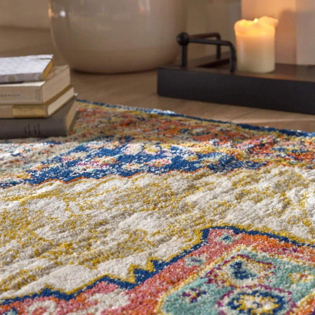 Granada Vintage Rug | Amber Multicolour - The Rugs