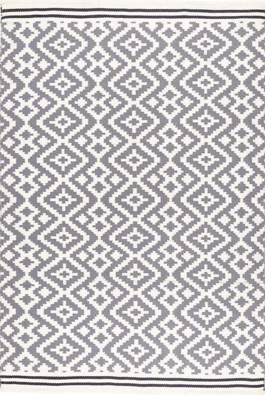 Aztec Silver Grey Outdoor Rug |Durable & Versatile |The Rugs