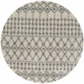 Moroccan Ivory Grey Shaggy Rug | 1000