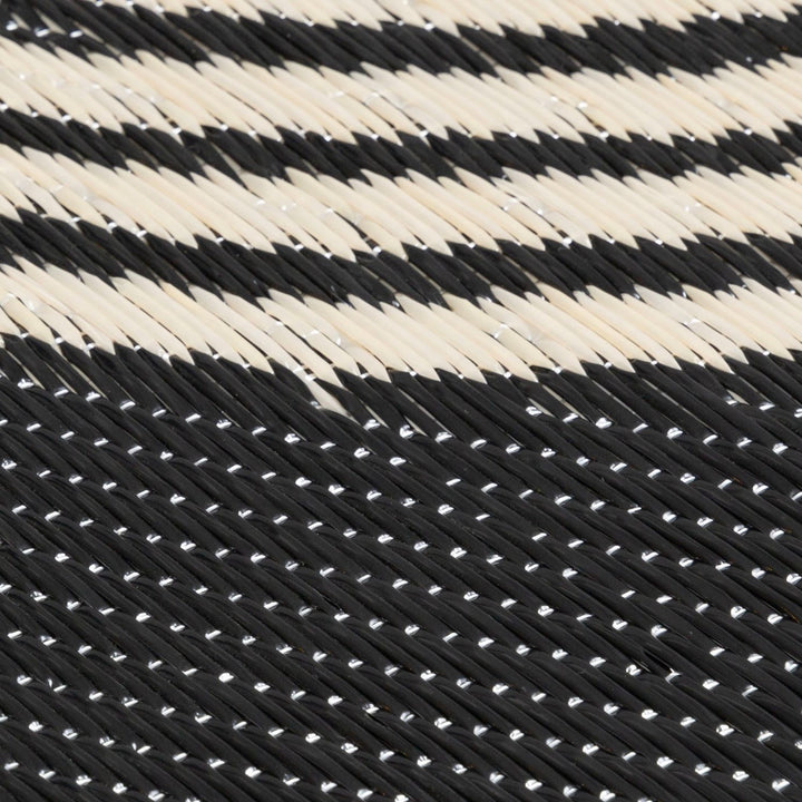 Urban Outdoor Rug Black & Beige | Geometric Design |The Rugs