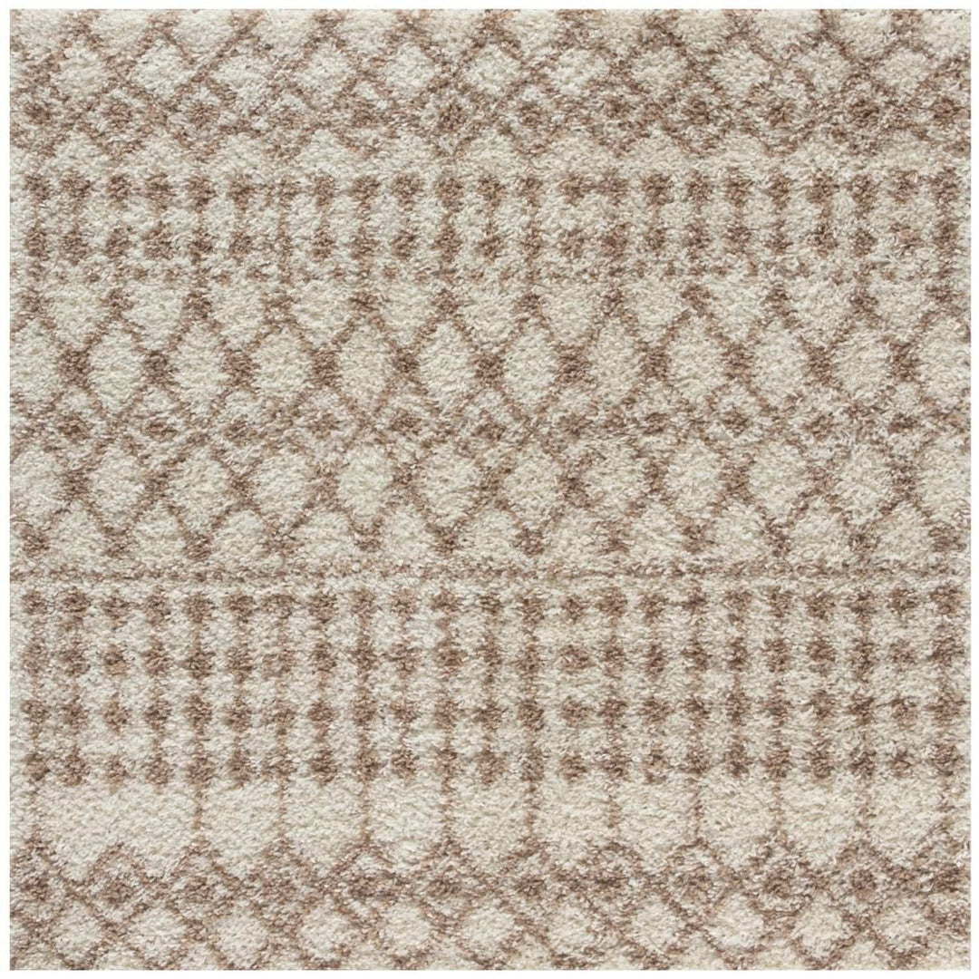 Moroccan shaggy Beige Ivory Rug Thick pile easy to clean