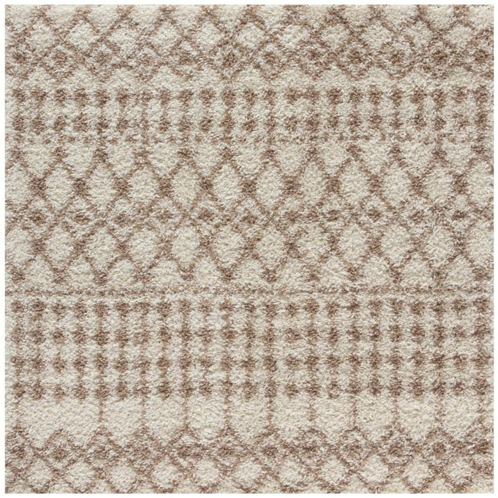 Moroccan shaggy Beige Ivory Rug Thick pile easy to clean