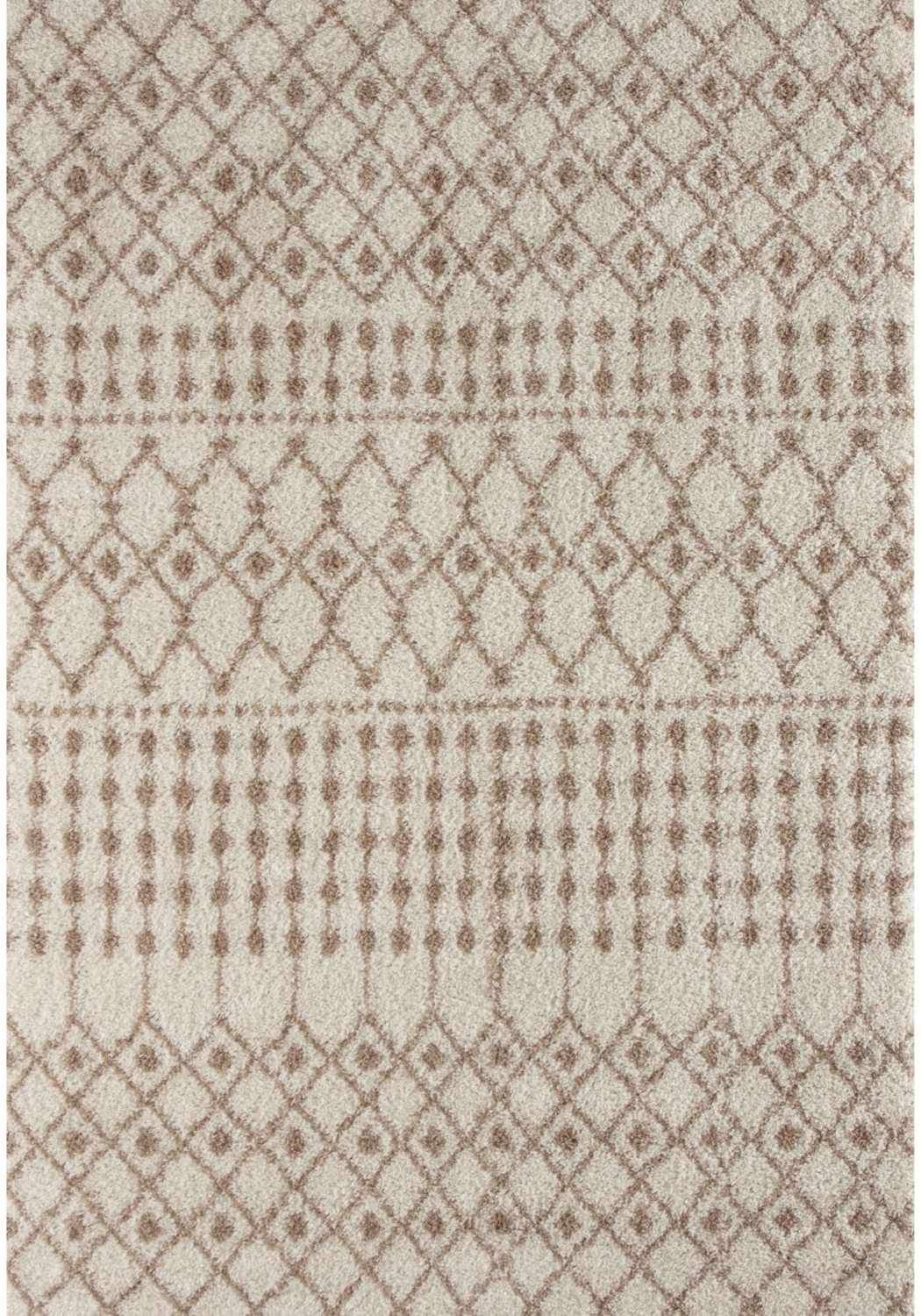 Moroccan shaggy Beige Ivory Rug Thick pile easy to clean