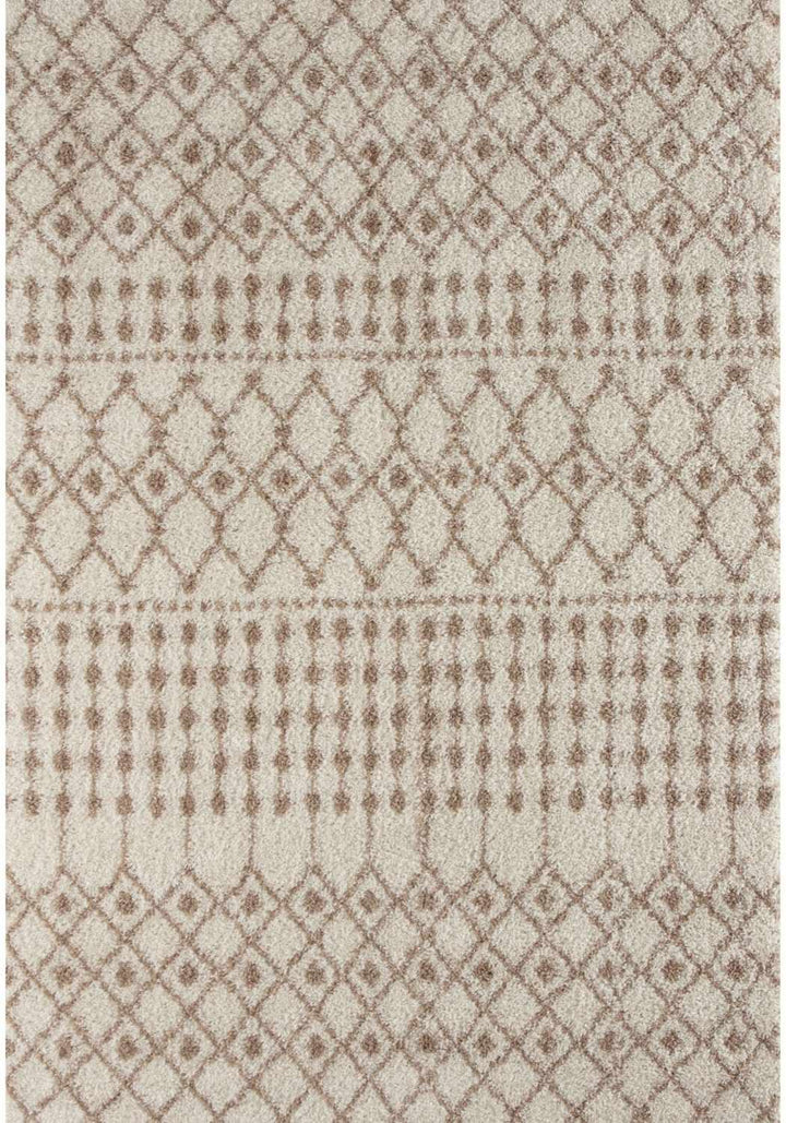 Moroccan shaggy Beige Ivory Rug Thick pile easy to clean