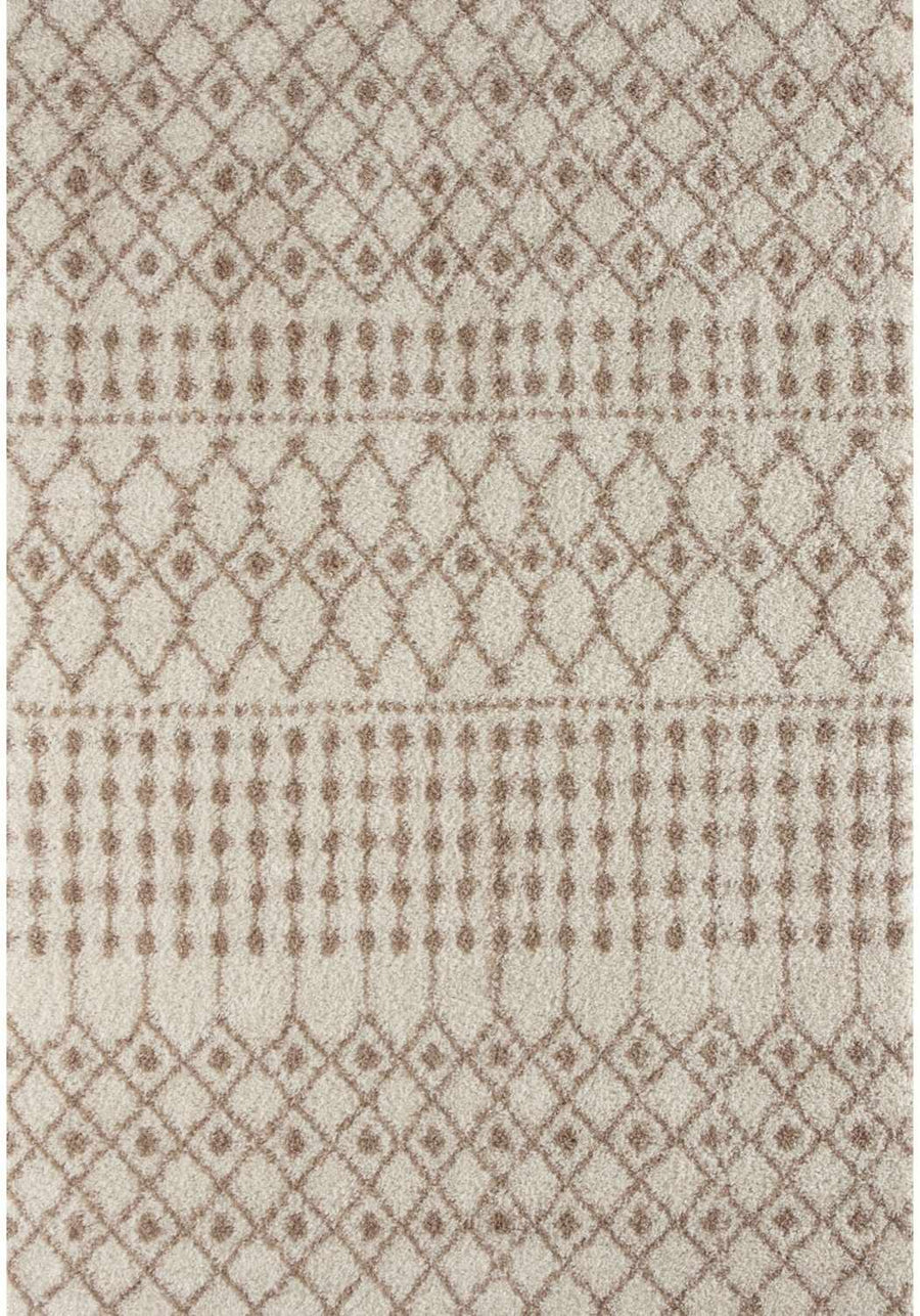 Moroccan shaggy Beige Ivory Rug Thick pile easy to clean