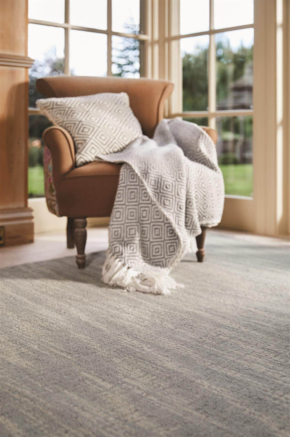 Country Sea Mist Solid Wool Rug |Luxurious Comfort |The Rugs