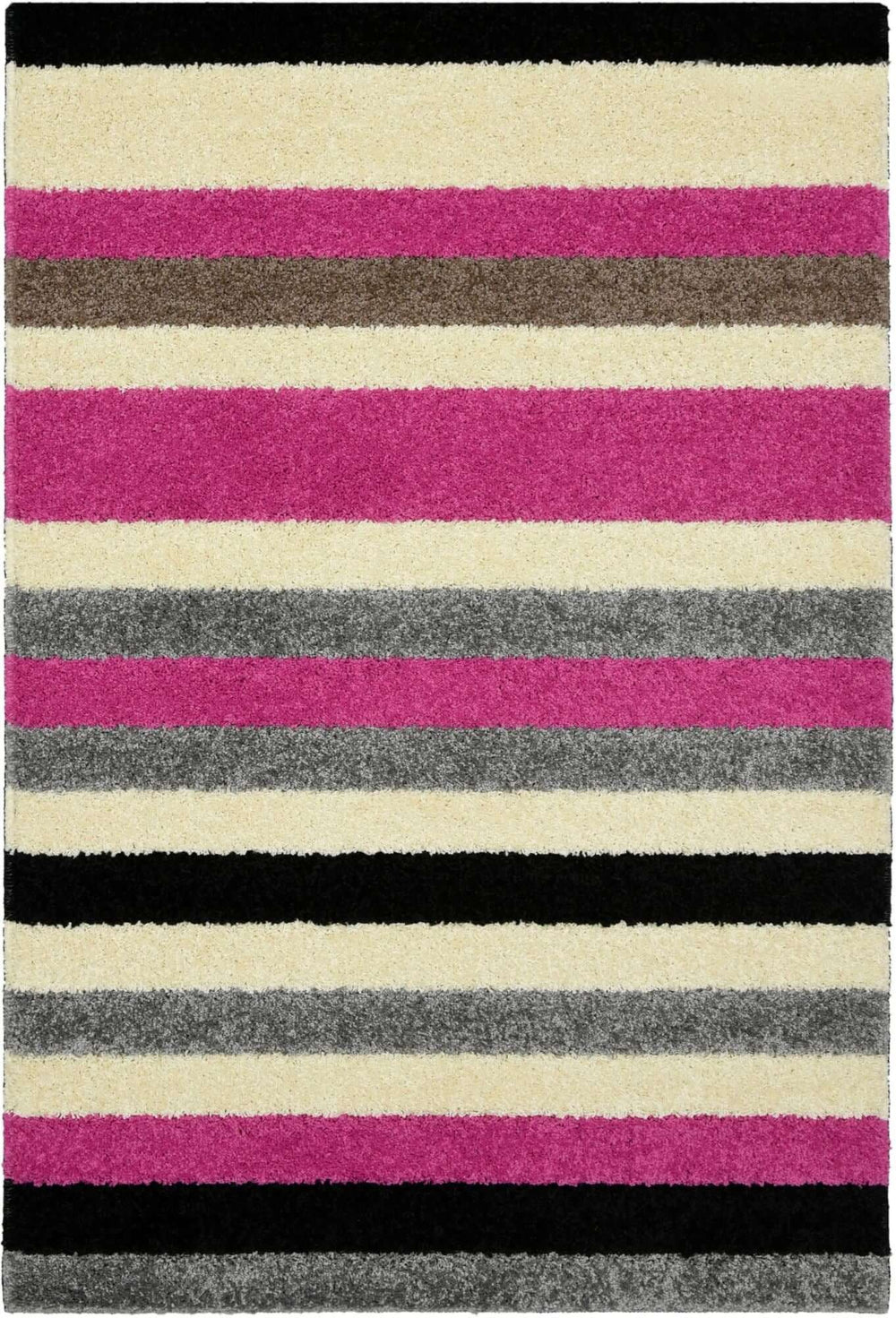 Linea Striped Pink Washable Rug – The Rugs