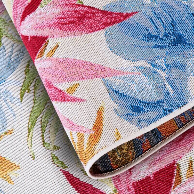The Rugs Floral Design Indoor-Outdoor Rug -Vibrant & Durable