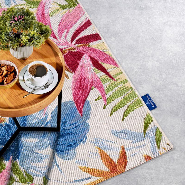 The Rugs Floral Design Indoor-Outdoor Rug -Vibrant & Durable