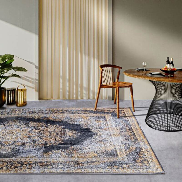 The Rugs Medallion Design Indoor-Outdoor Rug | Elegant