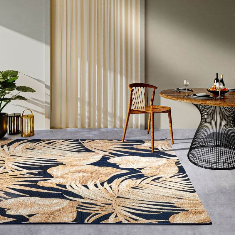 The Rugs Floral Design Indoor-Outdoor Rug -Vibrant & Durable