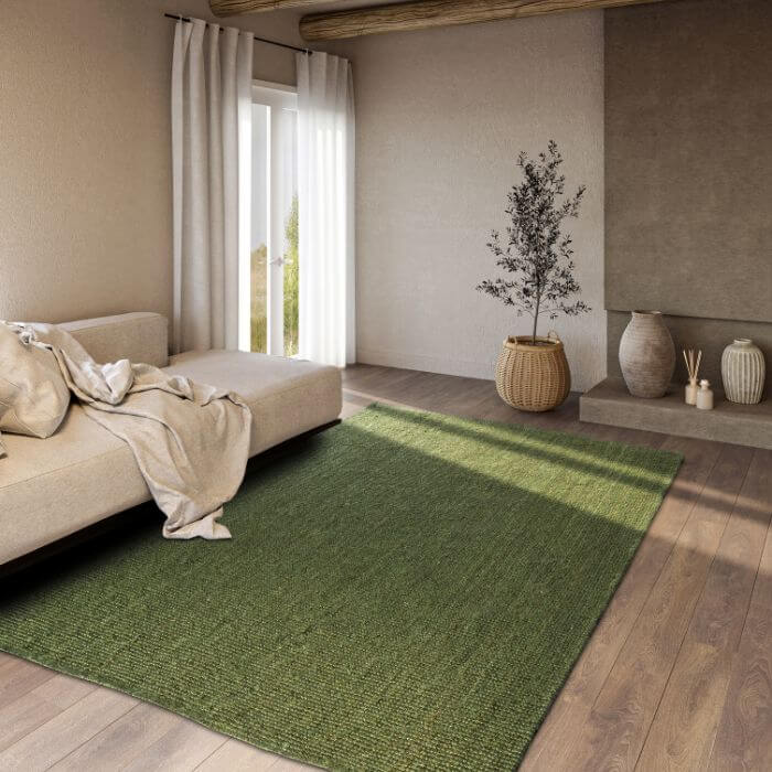 The Rugs Handwoven Natural Jute Rug - Eco-Friendly & Unique