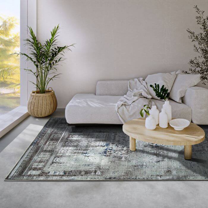 The Rugs Vintage Floral Short Pile Rug - Timeless Elegance