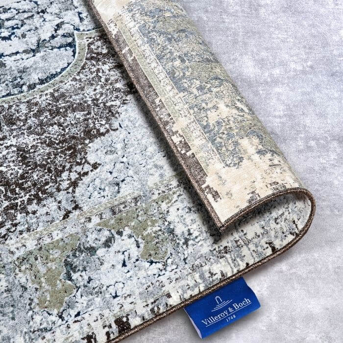 The Rugs Vintage Medallion Rug - Luxurious Brown Design