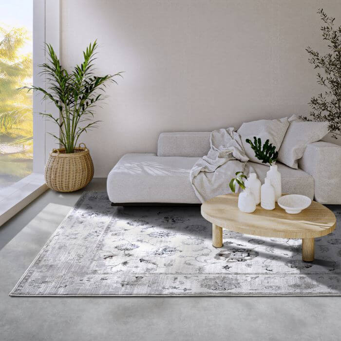 The Rugs Vintage Floral Short Pile Rug - Timeless Elegance