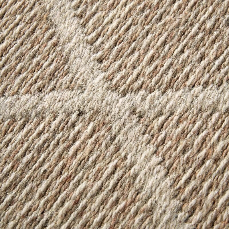 The Rugs Diamond Design Natural Wool Rug | Unique Style