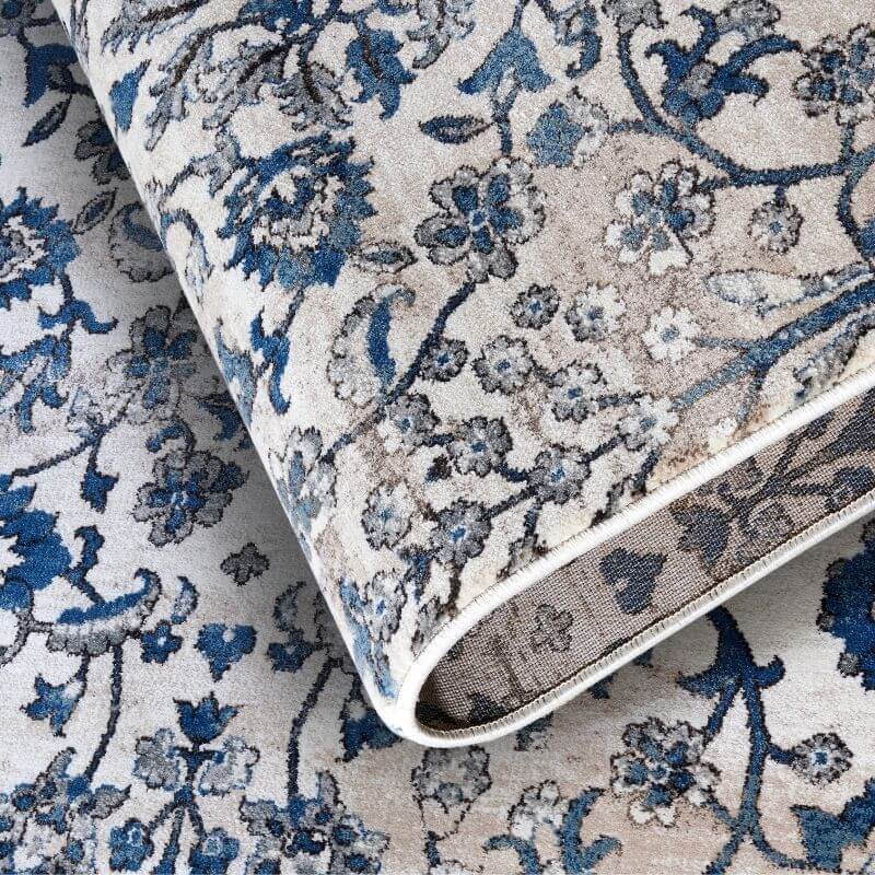 The Rugs Vintage Floral Design Short Pile Rug