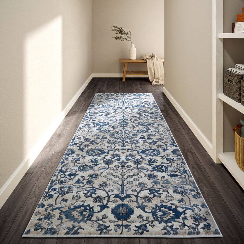 The Rugs Vintage Floral Design Short Pile Rug