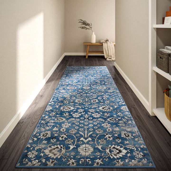 The Rugs Vintage Floral Design Short Pile Rug