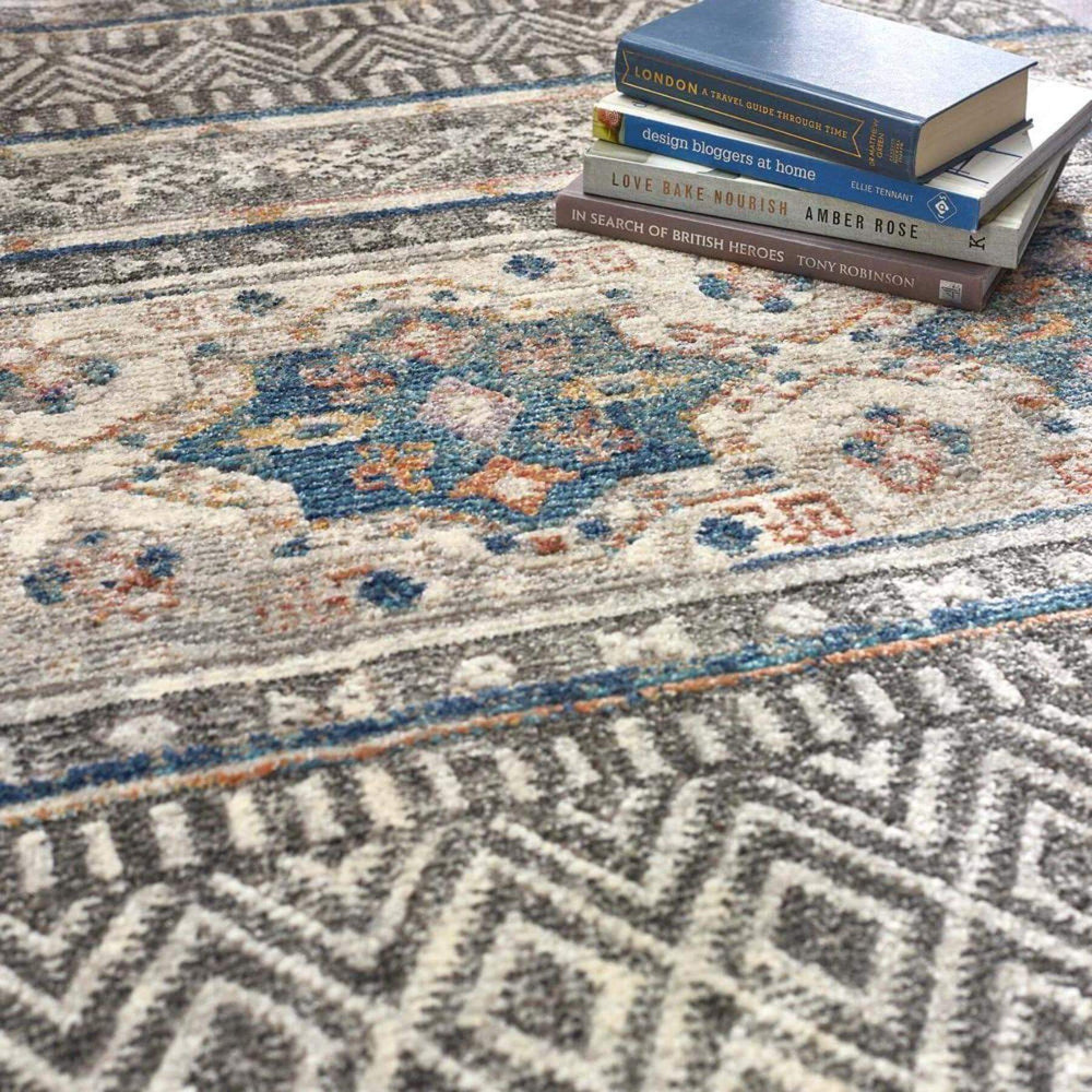 Mandala Multicolour Vintage Rug | Bohemian Flatweave |