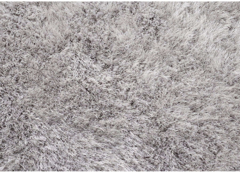 Extravagance Silver Grey Shaggy Rug | 60s Retro Glamour