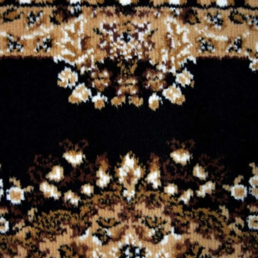 Maestro Collection Traditional Design Rug in Black – The Rugs