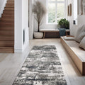 Tokyo Abstract Blue & White Rug