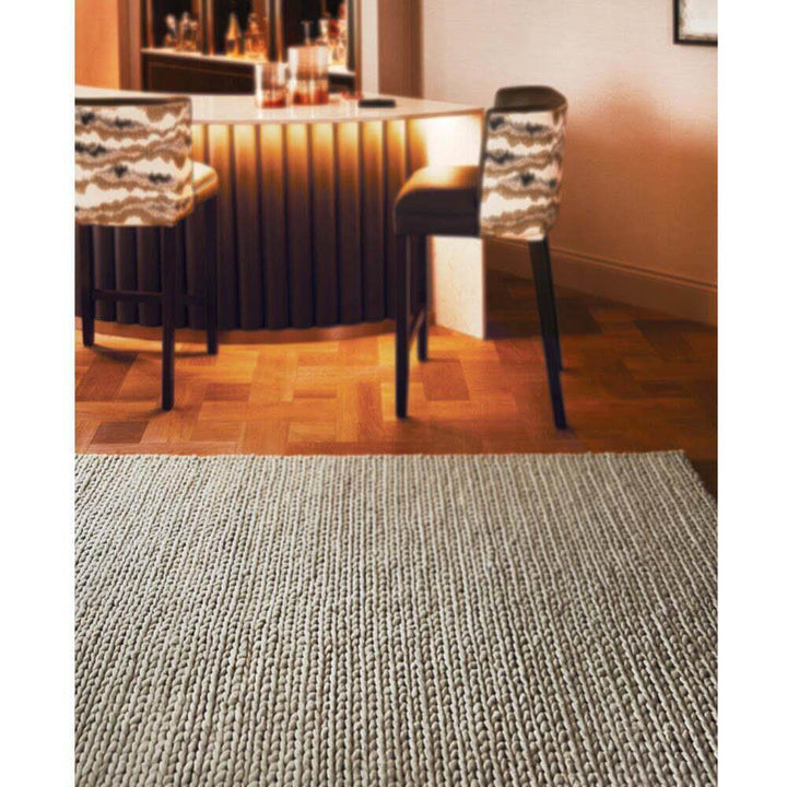 Fusion Oyster Braided Wool Rug | Handwoven Luxury | The Rugs