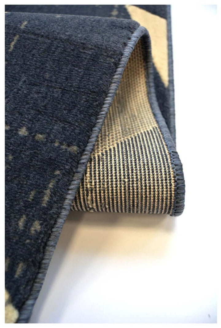 Creation Collection Star Design in Grey & Blue – The Rugs