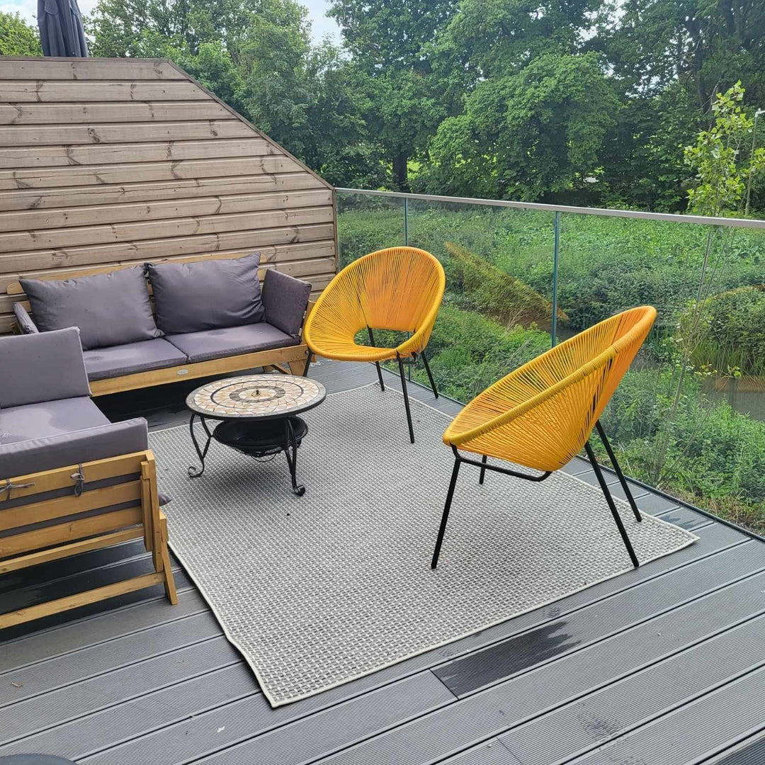 Cream Outdoor Rug for Patio and Garden | The Rugs