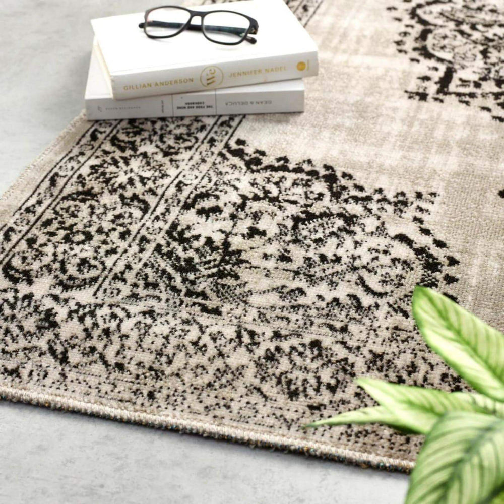 Saville Grey/Black Vintage Rug | Timeless Oriental Style