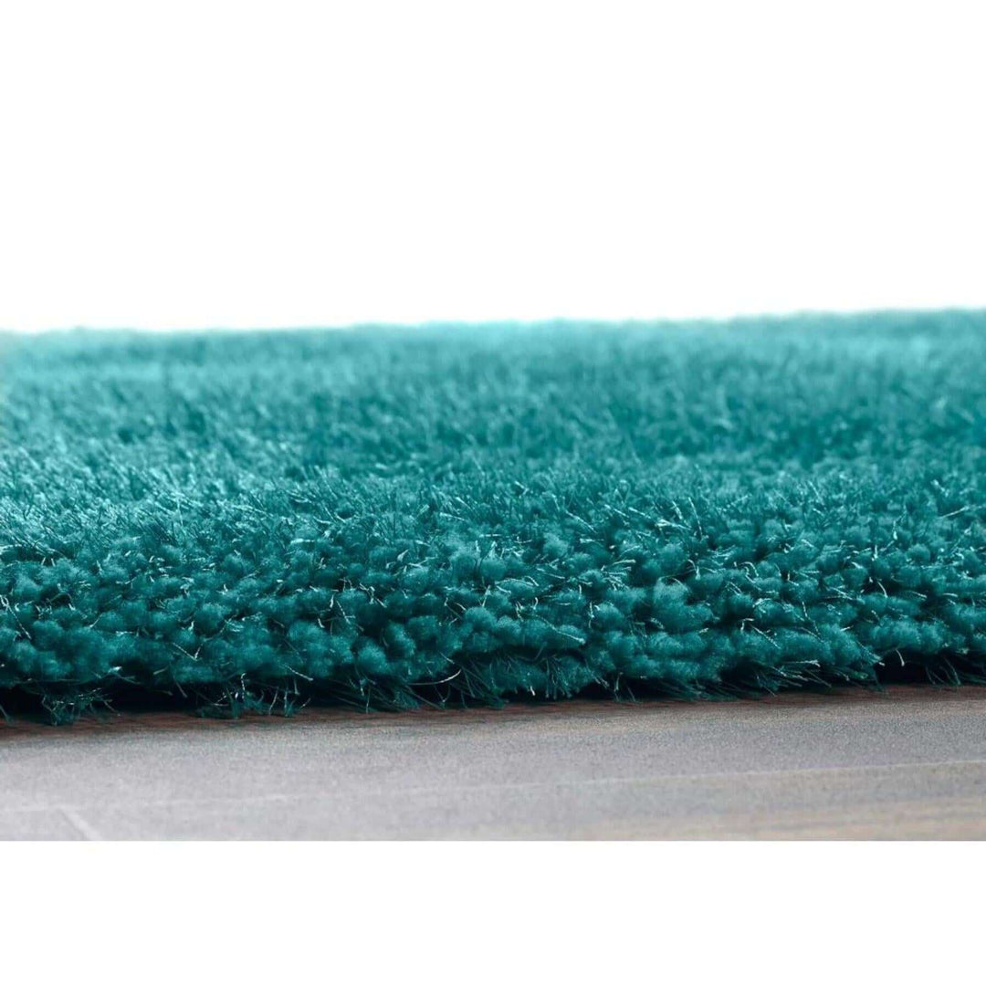 Plush Dark Teal Shaggy Rug | Modern Comfort | The Rugs