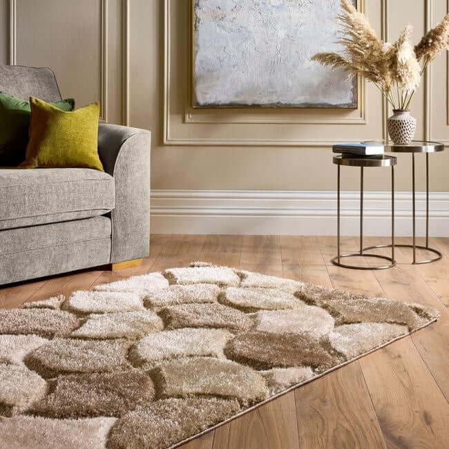 The Rugs 3D Carved Geometric Rug | Modern Home Decor