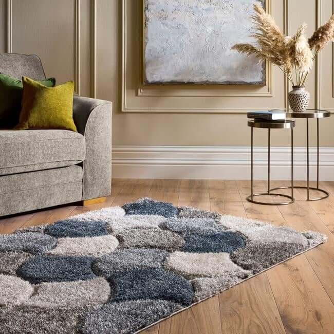 The Rugs 3D Carved Geometric Rug | Modern Home Decor