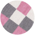 Myshaggy Geometric Pink Rug