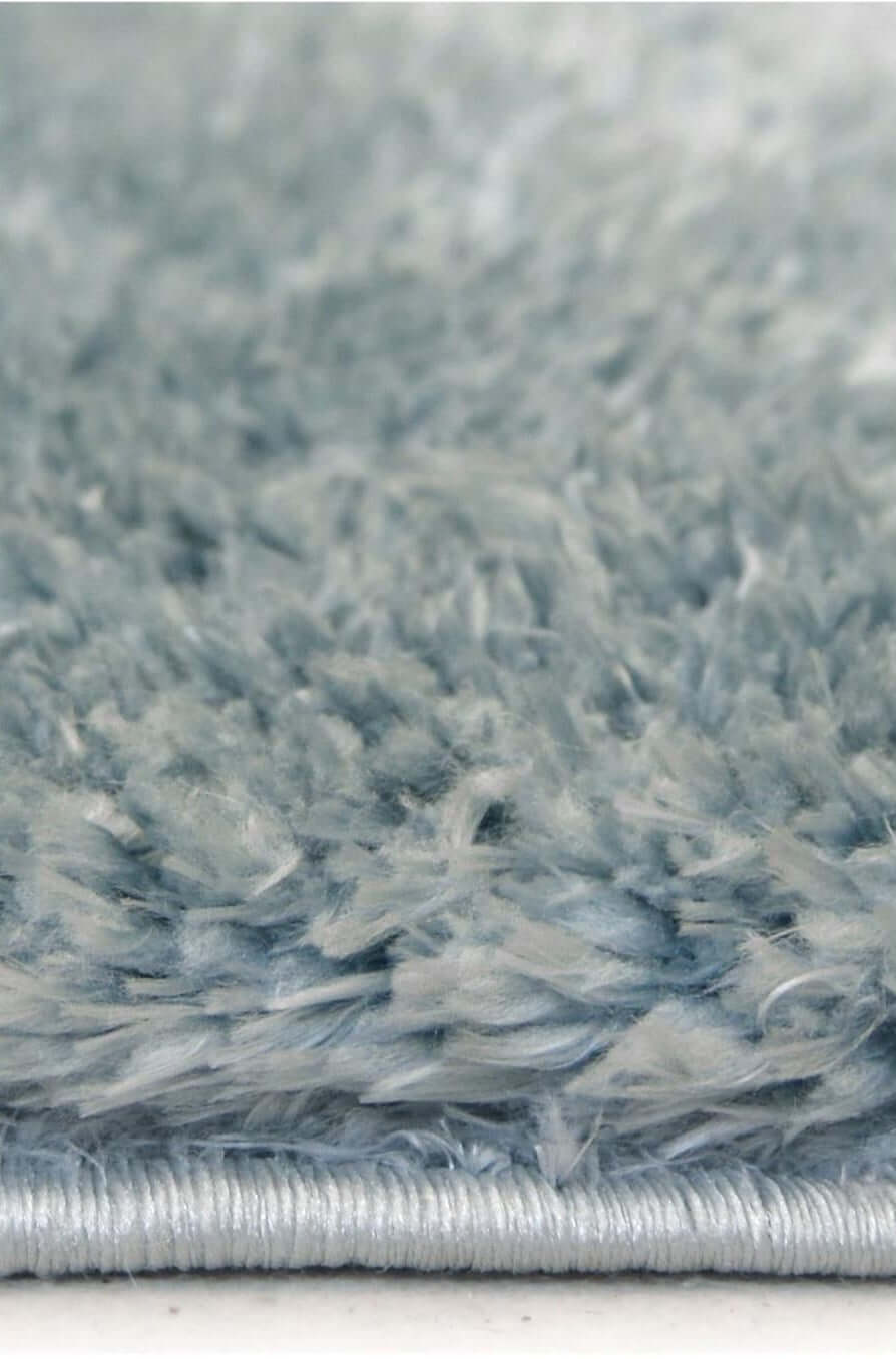 Solid Design Shaggy Rug in Duck Egg Blue | The Rugs