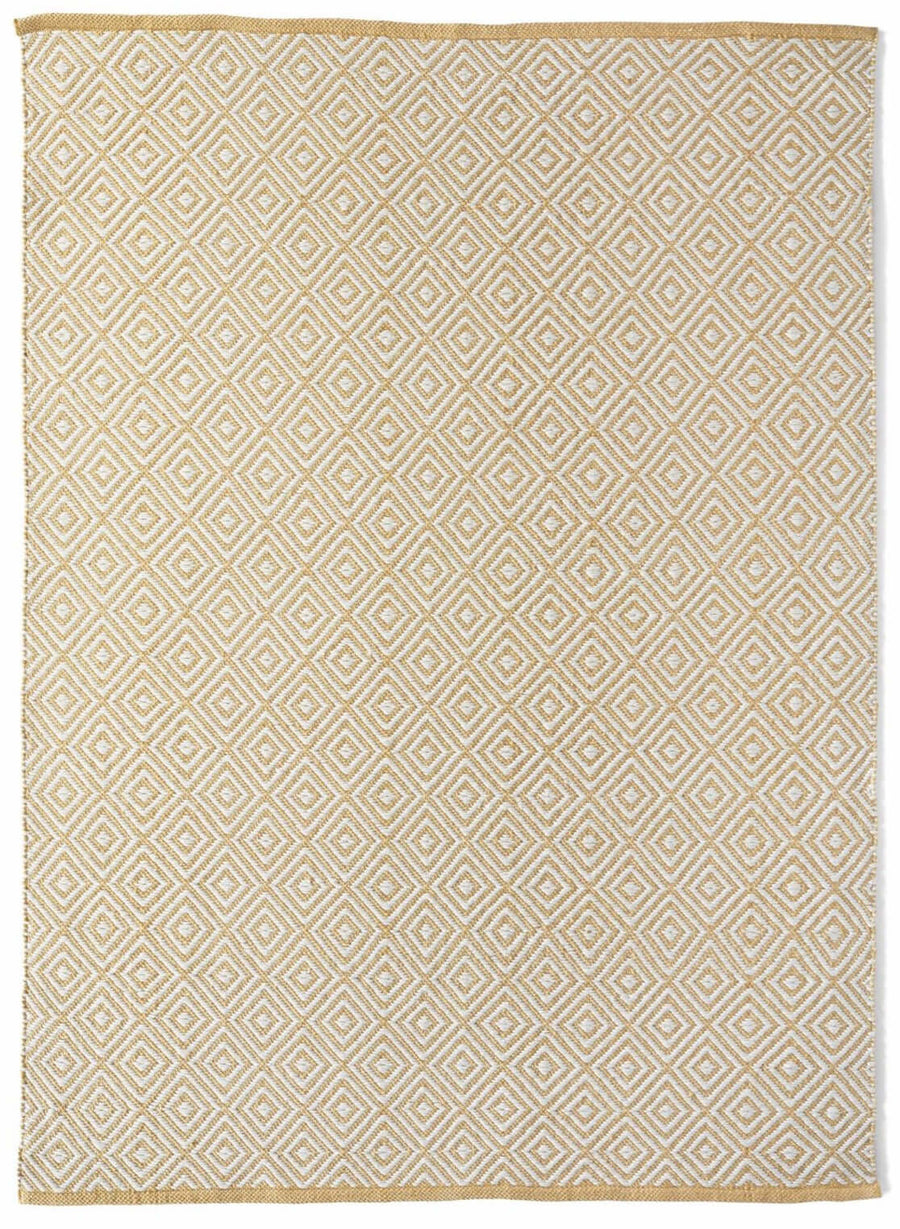Diamond Gold Hand-woven Rug - Luxury Eco-Friendly Home Decor