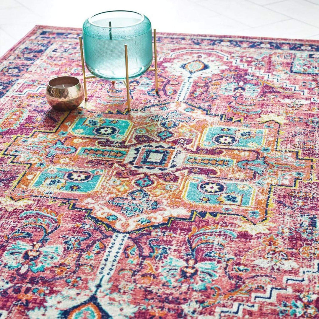 Granada Vintage Rug | Ruby Multicolour Carpet | The Rugs