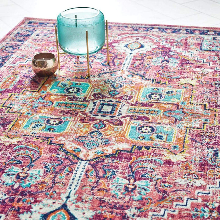 Granada Vintage Rug | Ruby Multicolour Carpet | The Rugs