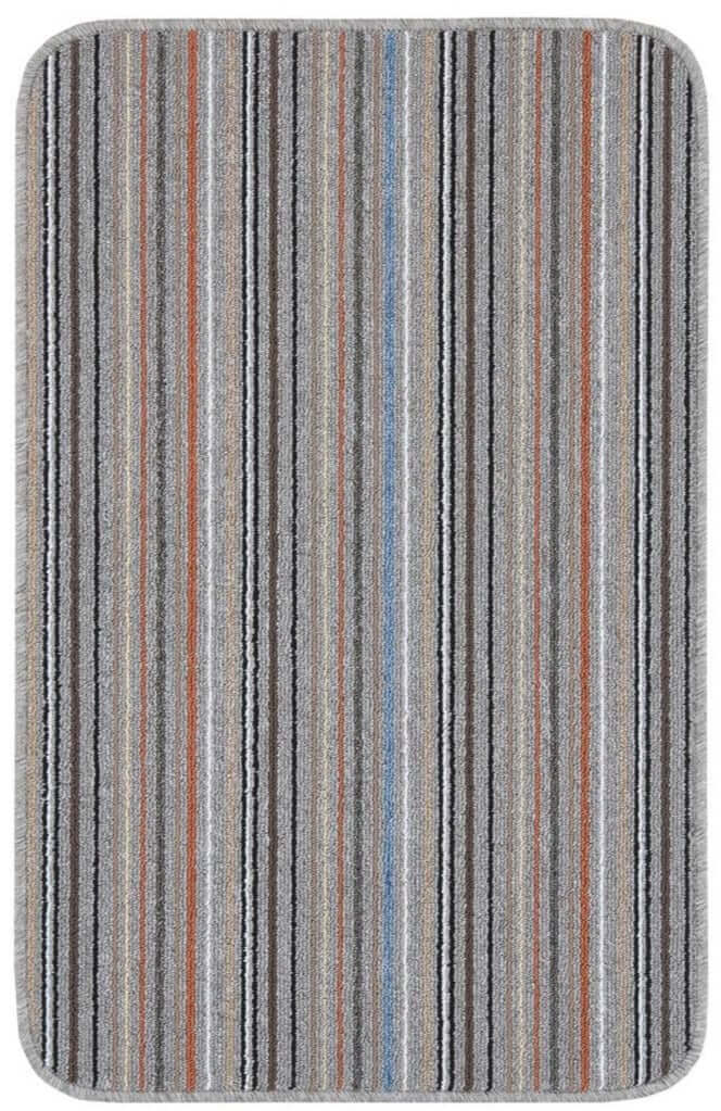 Stockholm Grey/Clay Washable Mat | Durable Rugs Collection