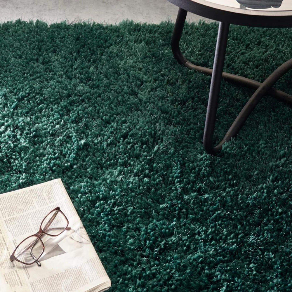 Chicago Forest Green Shaggy Rug |Luxurious Comfort |The Rugs