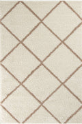 Moroccan Ivory Shaggy Rug | 530