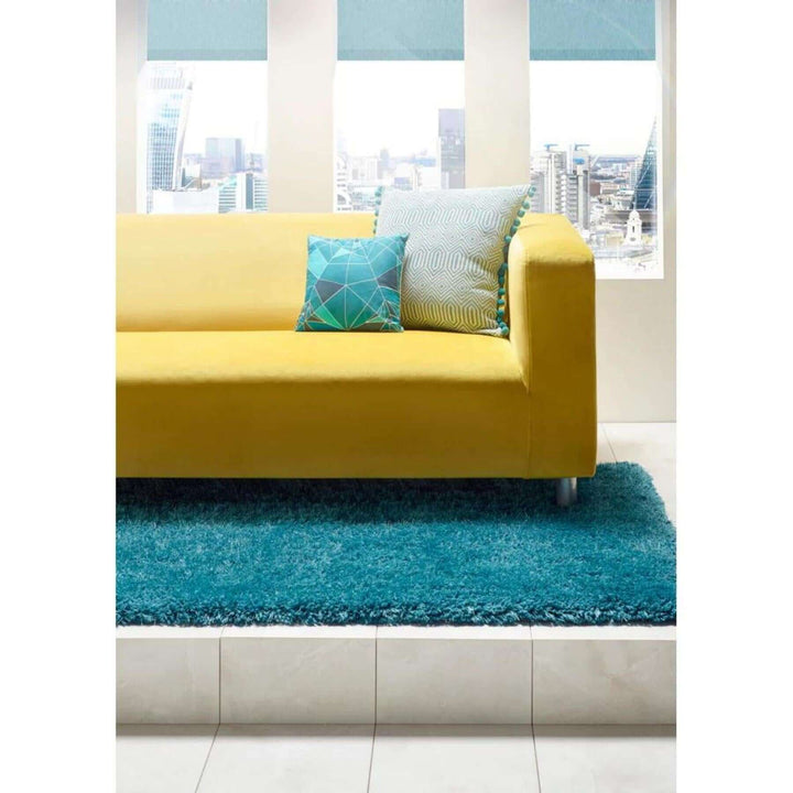 Plush Dark Teal Shaggy Rug | Modern Comfort | The Rugs