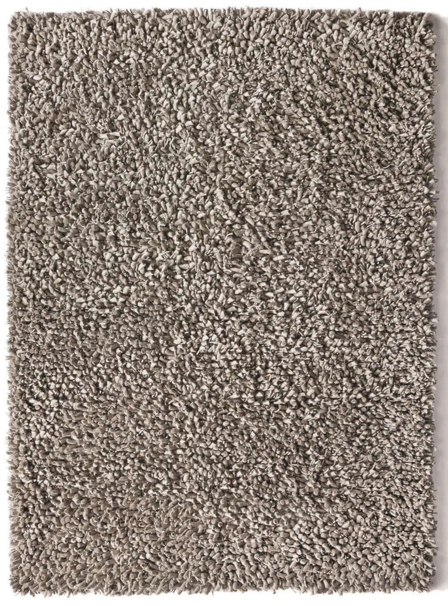 Maine Grey Shaggy Pile Wool Rug | Cozy Elegance | The Rugs