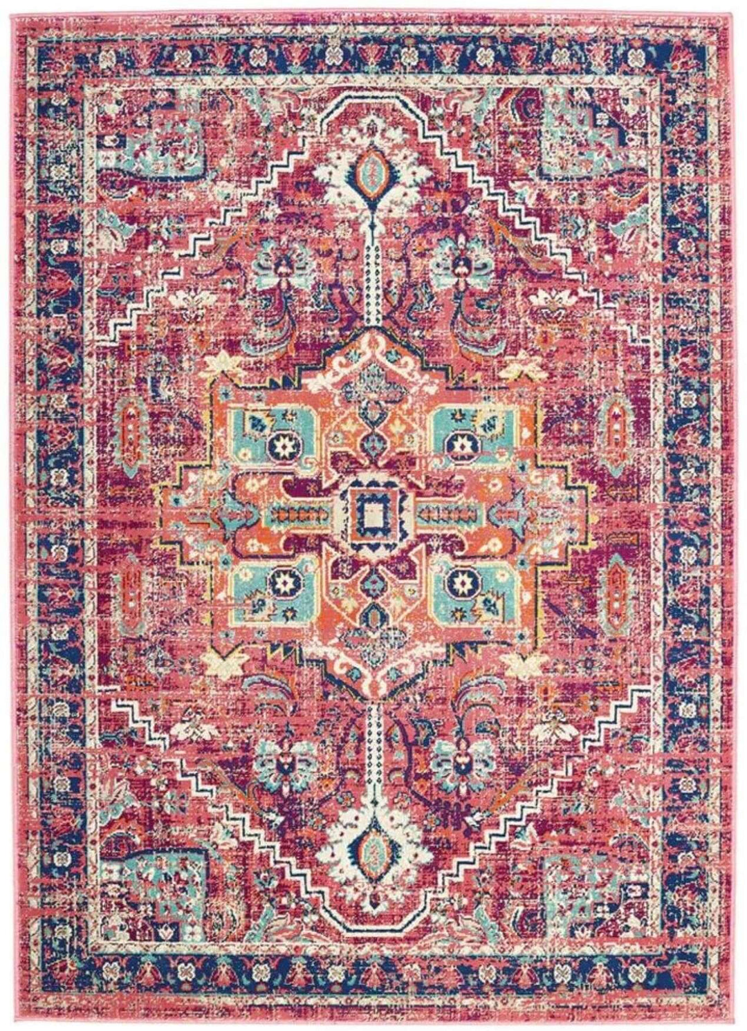 Granada Vintage Rug | Ruby Multicolour Carpet | The Rugs