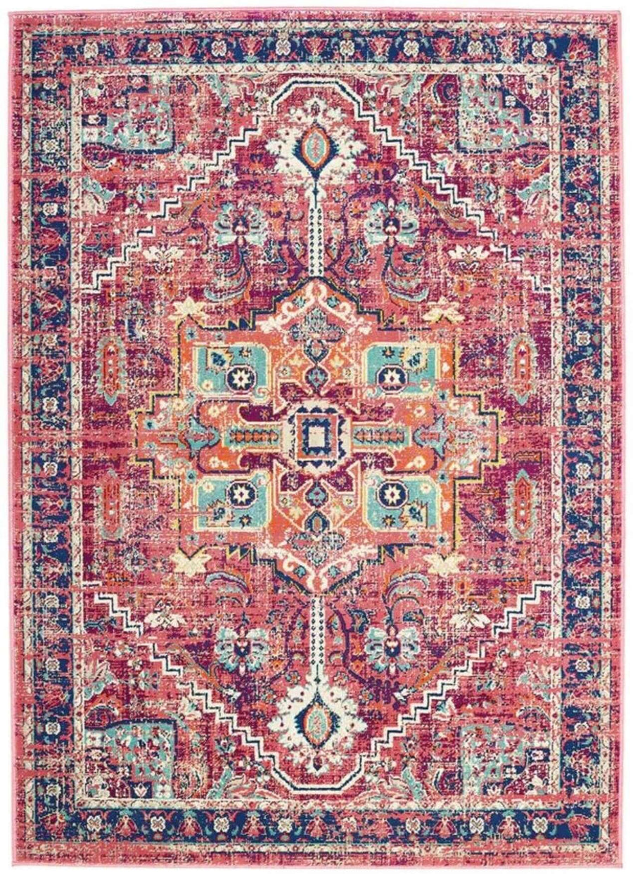 Granada Vintage Rug | Ruby Multicolour Carpet | The Rugs