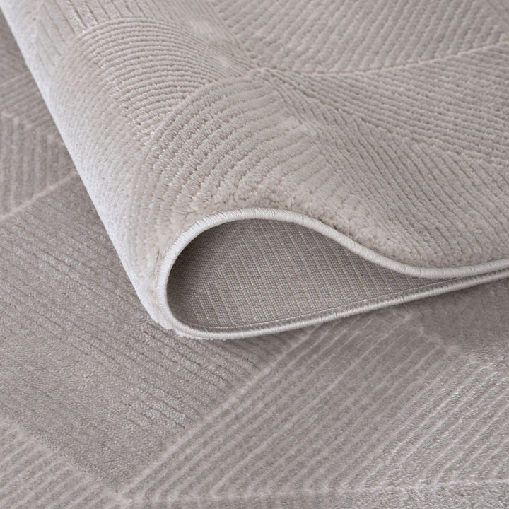 grey colour, abstract design, stain-resistant, Cosy comfort rug, non-static