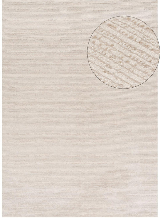 beige-cream colours, striped design, stain-resistant, Cosy comfort rug.