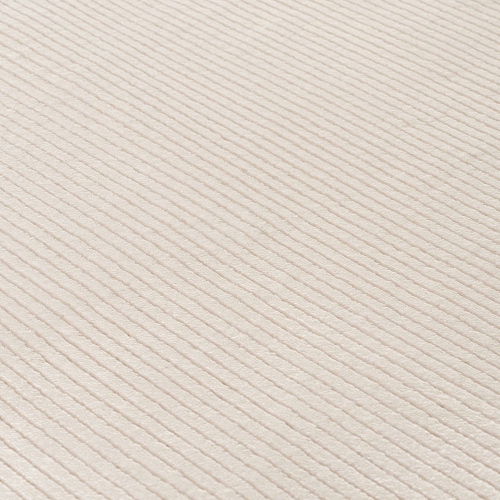 cream colour, striped design, stain-resistant, Cosy comfort rug.